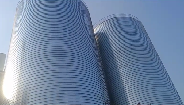 临县2座混凝土高架卷板仓